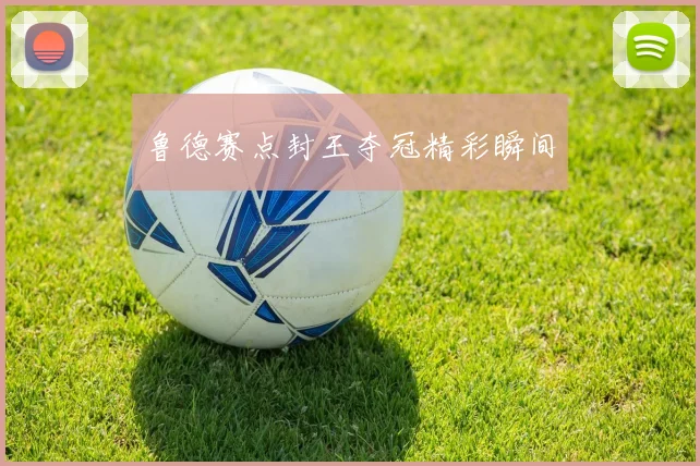 鲁德赛点封王夺冠精彩瞬间